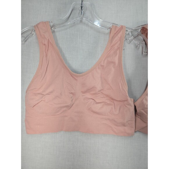 Secret Treasures 2 Stretch Bras Soft Pink Size 2XL Comfort Lounge Sleep Bras - Picture 2 of 5